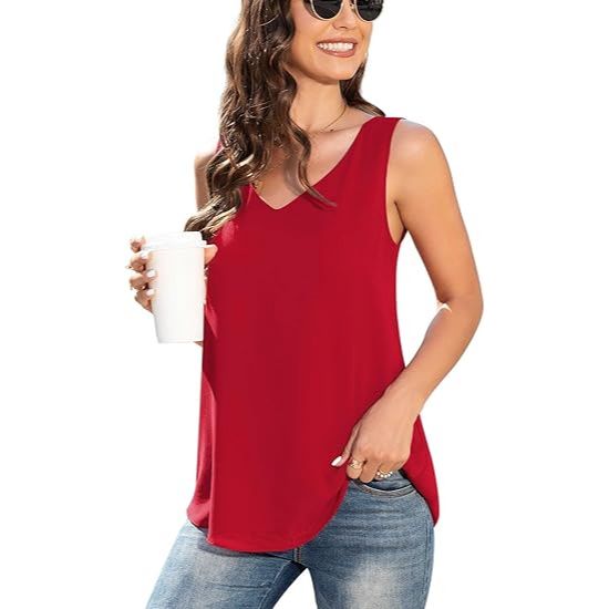 Women's Summer Sleeveless Chiffon Casual Tops